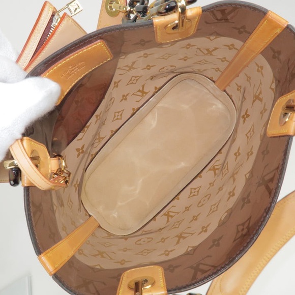 💎 RARE 💎 LOUIS VUITTON Cabas Amble PM Tote Bag CLEAR  WITH RECEIPT - Picture 3 of 14